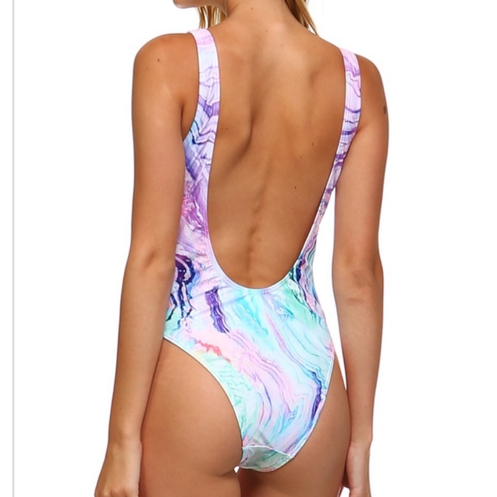 Envya marble one piece swimsuit